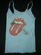 Vintage 80s Rolling Stones Tank Top T Shirt 81 Rock Concert 1981 Usa Tour Xs