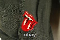 Vintage 80s The Rolling Stones Concert Promo Jacket Dirty Work Détressed XL