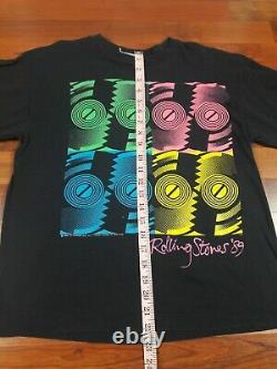 Vintage 80s The Rolling Stones Concert T Shirt Sz S 1989 North American Tour