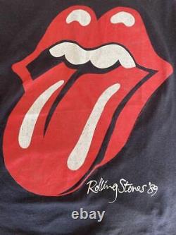 Vintage'80s The Rolling Stones Tour T Lip Et Tan