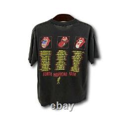 Vintage 90's 94/95 The Rolling Stones Voodoo Lounge Tour Band Tee T-shirt Sz L