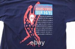 Vintage 90s 1994 Rolling Stones 94/95 Budweiser Tour Tee