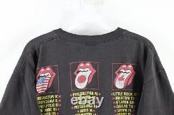Vintage 90s Hommes XL Les Rolling Stones 94/95 Voodoo Lounge Band Tour T-shirt USA