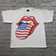Vintage 90s Rolling Stones 94/95 Tour Tshirt Size M S White Made In Usa Rock