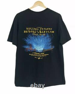 Vintage 90s Rolling Stones Tour T Shirt XL Bridges To Babylon 97-98 Pearl Jam