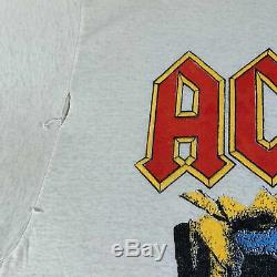 Vintage Acdc Blow Up Votre T-shirt Vidéo 1980 Guns N ' Roses Rolling Stones