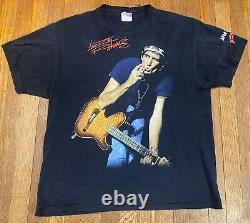 Vintage All Over Rolling Stones Hommes Keith Richards T-shirt Japon Relief XL Rare