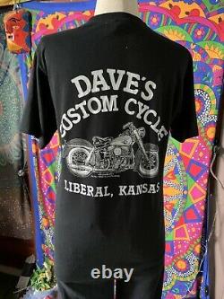 Vintage Années 70 Harley Davidson Conduit Zeppelin Rolling Stones Nirvana T Shirt Années 80 90