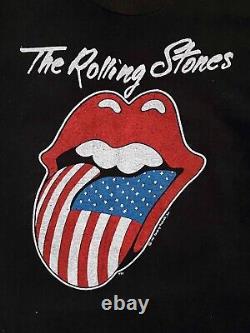 Vintage Authentic 1981 The Rolling Stones North American Tour T-shirt Officiel