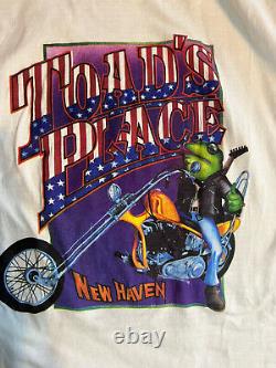 Vintage Crapaud's Place New Haven T-shirt Taille XL Rolling Stones Dylan