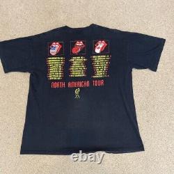 Vintage Le Rolling Stones 94/95 Voodoo Lounge Tour Brockum T-shirt Taille Xl