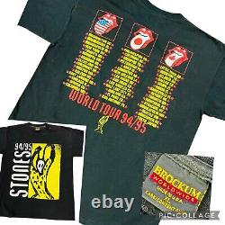 Vintage Les Pierres Roulantes Tour Du Monde T-shirt 90s