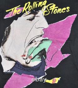 Vintage Les Rolling Stones 1989 Tour Chemise Taille Moyenne