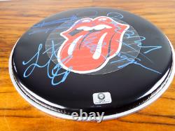 Vintage Les Rolling Stones Ont Signé Des Lettres Parche 2 Graphiques De Coa Rock