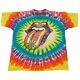 Vintage Rare Liquid Blue The Rolling Stones Colorful Tie Dye T-shirt Xl 1994 États-unis