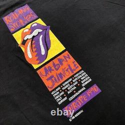 Vintage Rolling Stone Urban Jungle 1990 T-shirt Noir Mens XL