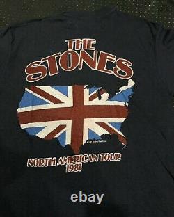 Vintage Rolling Stones 1981 Us Tour Shirt