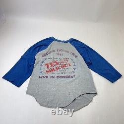 Vintage Rolling Stones 1981 World Tour Concert T-shirt Grand Texas Vendu Rare