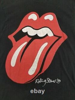 Vintage Rolling Stones 1989 North American Tour T Shirt XL Fotl Single Stitch