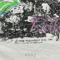 Vintage Rolling Stones 1989 North American Tour Tshirt XL 80s Langue Rare Rock
