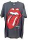 Vintage Rolling Stones 1989 T-shirt Roues En Acier Tour Hanes Staff Chemise Sz Lg