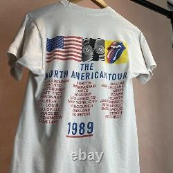 Vintage Rolling Stones 1989 The North American Tour Medium 80s Andy Warhol