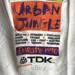 Vintage Rolling Stones 1990 Taille T-shirt Urban Jungle European Tour Hommes L