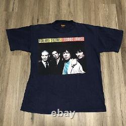 Vintage Rolling Stones 1994 Double Face Tournée Chemise Brockum Taille XL
