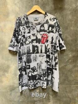 Vintage Rolling Stones 1994 Tout Sur Imprimé Bande De Rock Chemise Taille XL
