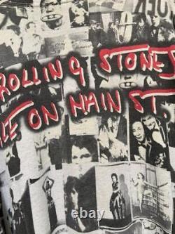 Vintage Rolling Stones 1994 Tout Sur Imprimé Bande De Rock Chemise Taille XL
