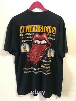 Vintage Rolling Stones 1994 Voodoo Lounge 2 Sided Rock Single Stitch T Shirt XL