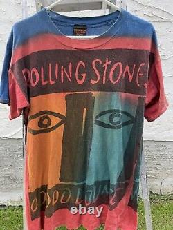 Vintage Rolling Stones 1994 Voodoo Lounge Tie Dye T Shirt Hommes XL