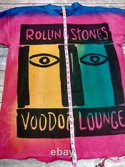 Vintage Rolling Stones 1994 Voodoo Lounge Tie Dye T Shirt Mens XL Single Stitch