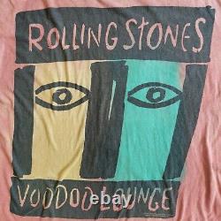 Vintage Rolling Stones 1994 Voodoo Lounge Tour 90s T-shirt Tie Dye Brockum XL