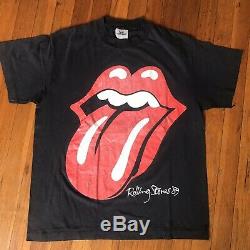 Vintage Rolling Stones Amérique Du Nord Tournée T-shirt Bande 1989