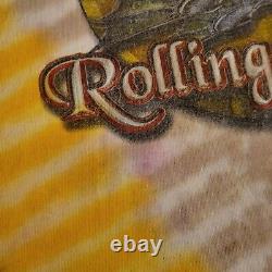 Vintage Rolling Stones Bridges To Babylon Dragon Tie Dye Tour T-shirt 1997 2xl