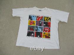 Vintage Rolling Stones Chemise Adulte Extra Grand Blanc Budweiser 1994 Concert Hommes