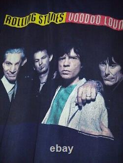 Vintage Rolling Stones Chemise Hommes XL Voodoo Lounge 1994 Tour Point Unique