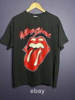 Vintage Rolling Stones Chemise Sz XL 94/95 Vaudou Lounge Simple Point Rare USA