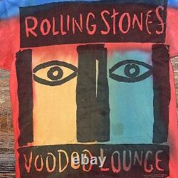 Vintage Rolling Stones Conce Tour Voodoo Lounge 1994 1995 Chemise Brockum Taille XL