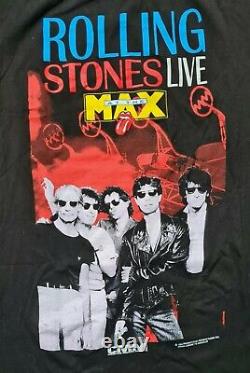 Vintage Rolling Stones Live Max Merch T-shirt De 1994 Brockum