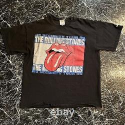 Vintage Rolling Stones Pas De Sécurité 1999 Us Tour T-shirt Tee Mens Taille XL Black