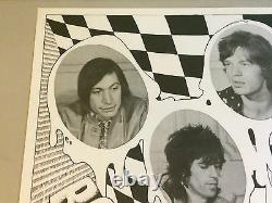 Vintage Rolling Stones Poster Franc Kay Musique Souvenirs Neumann 1970 Original
