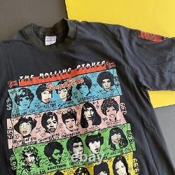 Vintage Rolling Stones Quelques Fille Concert Chemise Taille Grande