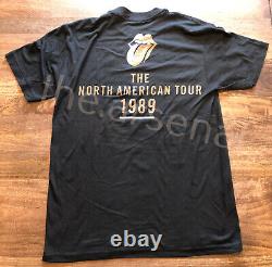 Vintage Rolling Stones Steel Wheels 1989 North American Concert Tour T-shirt, L