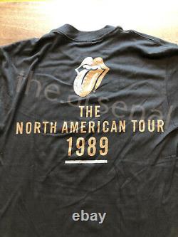 Vintage Rolling Stones Steel Wheels 1989 North American Concert Tour T-shirt, L