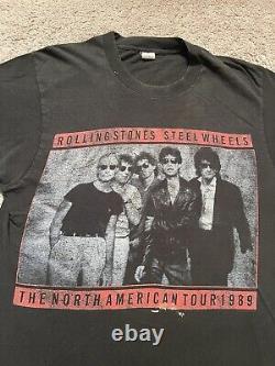 Vintage Rolling Stones Steel Wheels North American Tour 1989 Budweiser Small S
