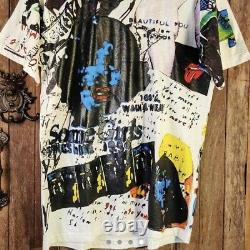 Vintage Rolling Stones T Shirt All Over Print XL Some Girls Bootleg Réimpression