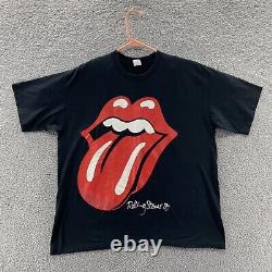 Vintage Rolling Stones T Shirt Hommes Extra Large 1989 North American Tour USA