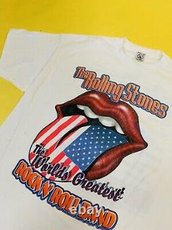 Vintage Rolling Stones T Shirt XL Bridges To Babylon Tour 97/98 Classic Rock